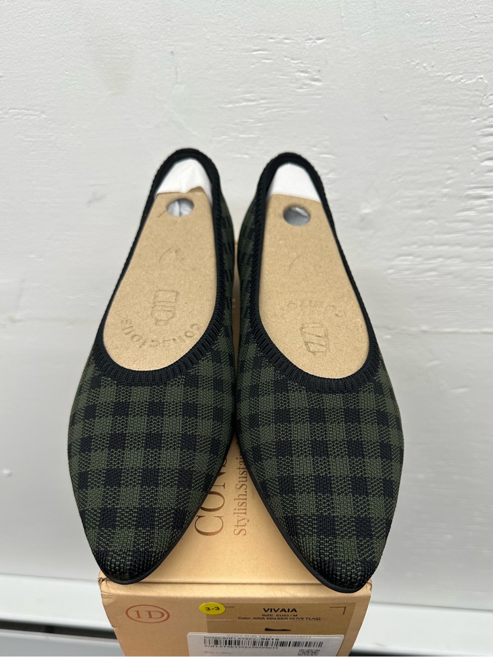 Vivaia Cloud Walker Olive Plaid
